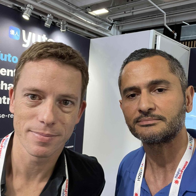 Clément Courvoisier (NRJ) au stand Yuto