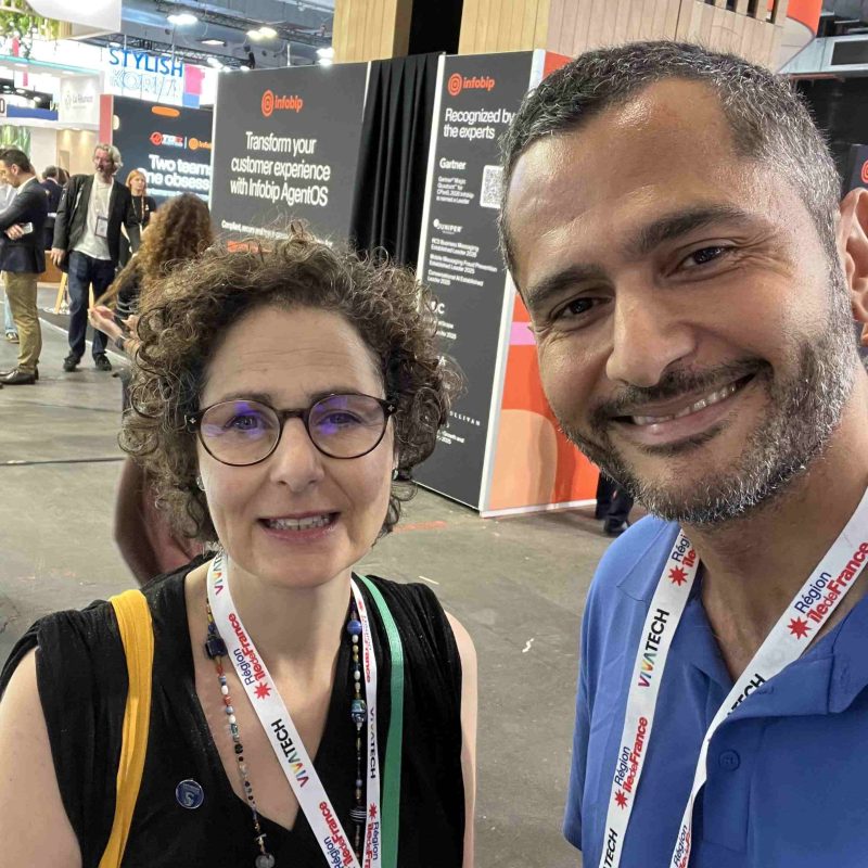 Caroline Pinard (Sorbonne Université) au stand Yuto